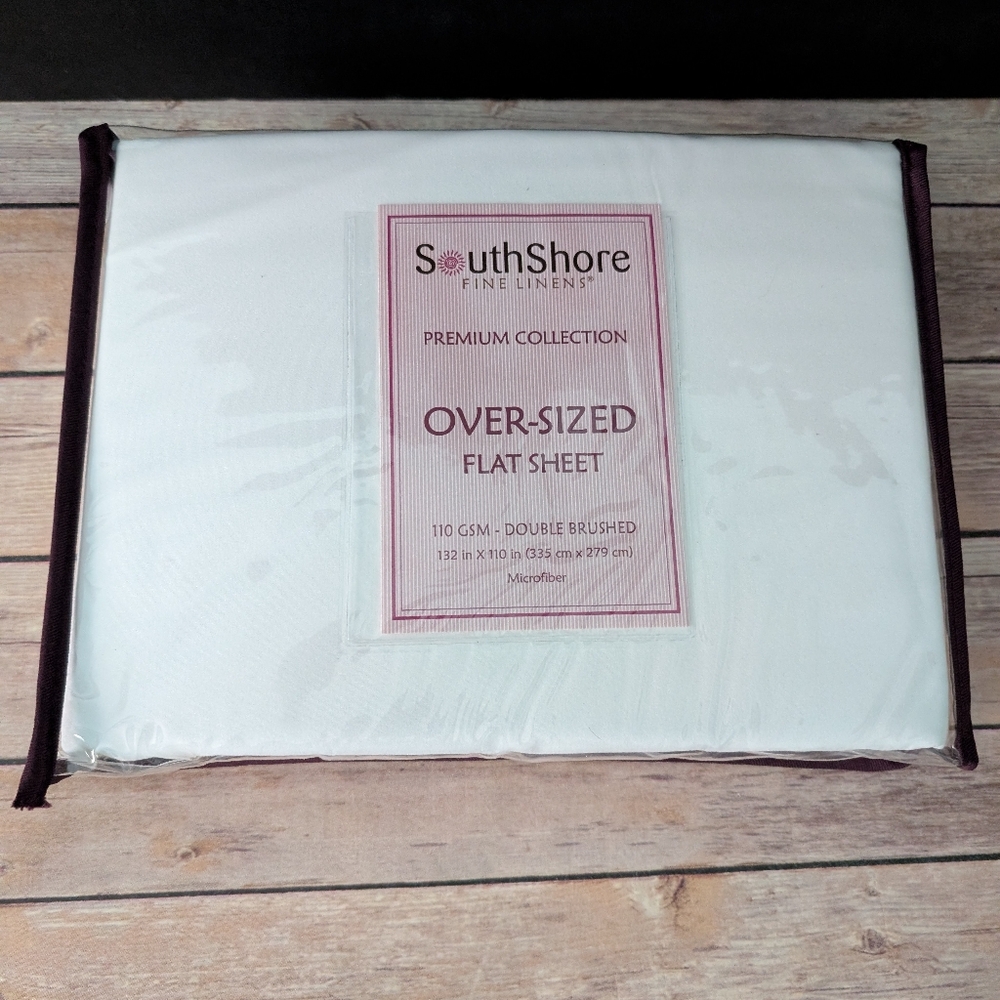 SouthShore Fine Linens Oversized Flat Sheet